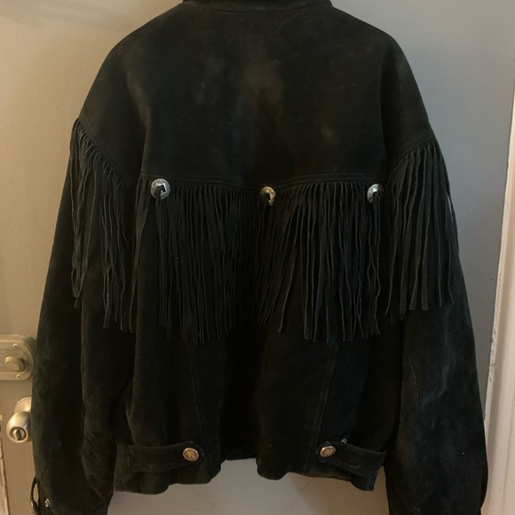 Byrnes and Baker boho suede Fringe Jacket - Picture 2 of 7